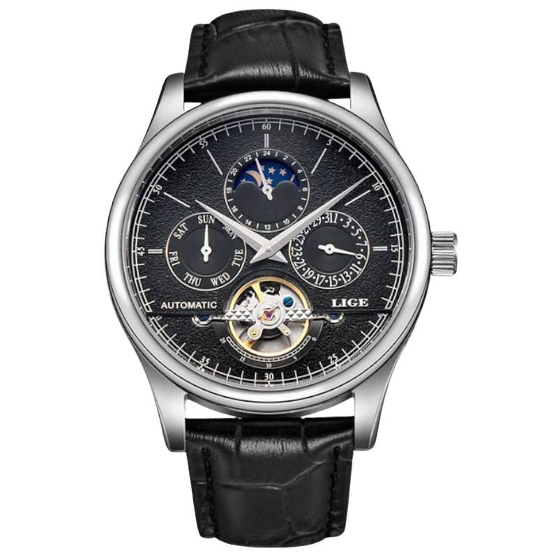 LIGE Fashion Classic Silberschwarz