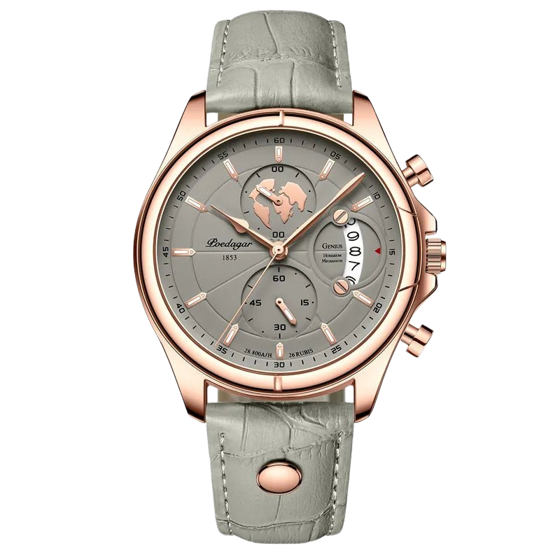 POEDAGAR Worldwide Leder Rosegrau