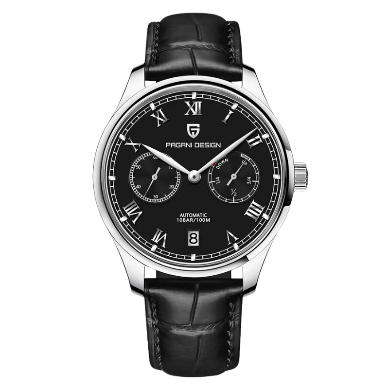PAGANI DESIGN Top Brand Leder Schwarz