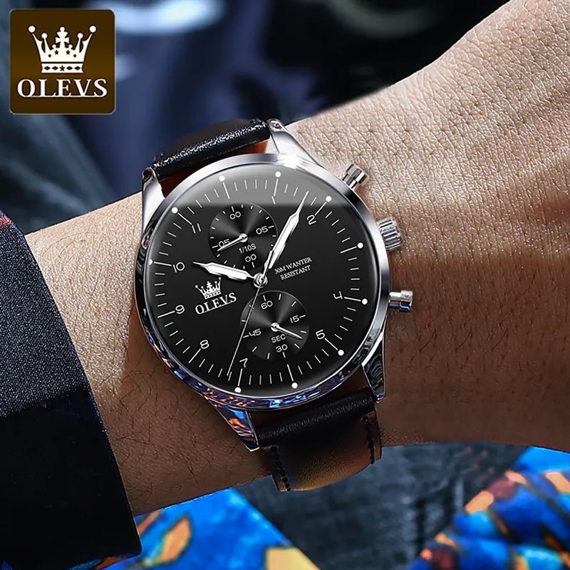 OLEVS Lumixo Schwarz - Chronoxis