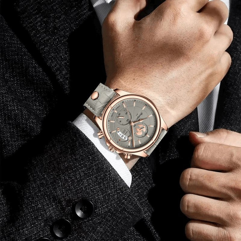POEDAGAR Worldwide Leder Rosegrau - Chronoxis