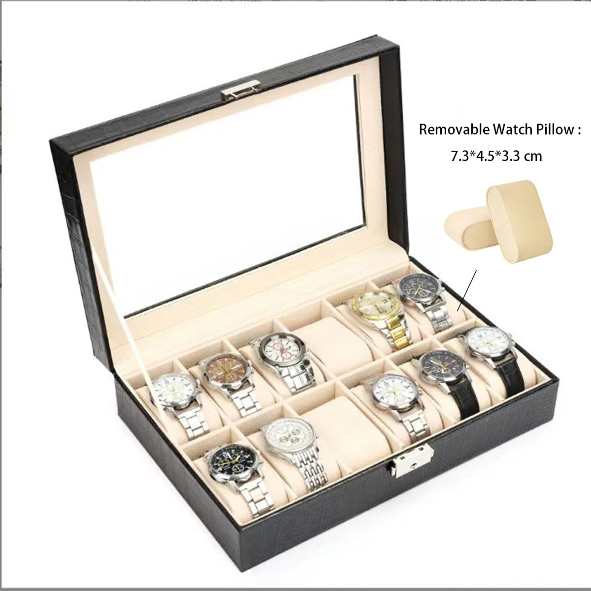 Uhrenbox mit 12 Fächer - Chronoxis