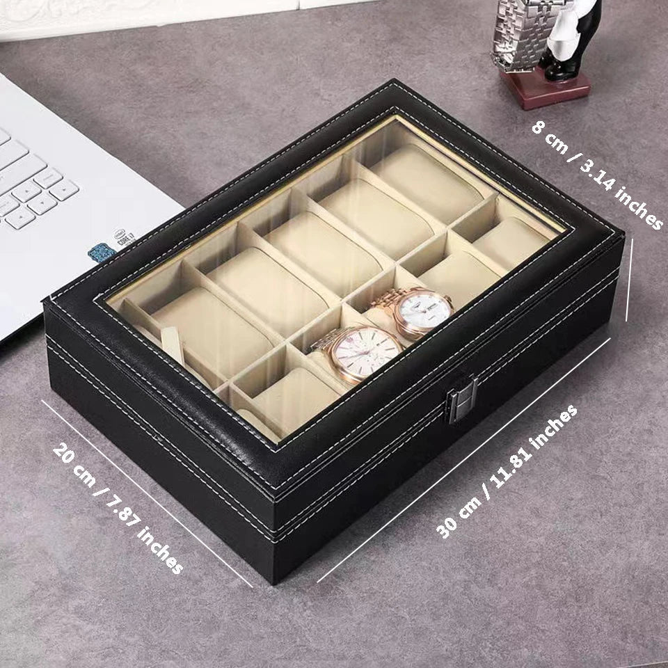 Uhrenbox mit 12 Fächer - Chronoxis