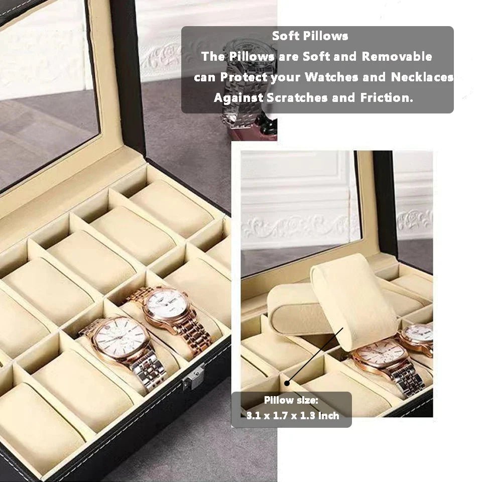 Uhrenbox mit 12 Fächer - Chronoxis